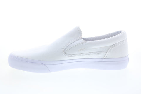 DC Trase Slip-On TX ADYS300184 Mens White Skate Inspired Sneakers Shoes