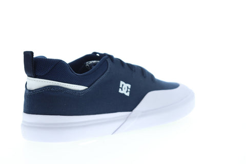 DC Lynnfield ADYS300489 Mens Black Leather Lace Up Athletic Skate Shoes