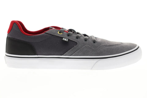 DC Rowlan SD ADYS300500 Mens Gray Suede Lace Up Skate Sneakers Shoes