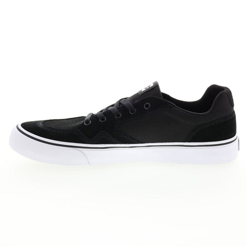 DC Rowlan ADYS300548-BKW Mens Black Suede Skate Inspired Sneakers Shoes
