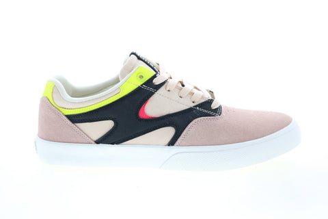 DC Kalis Vulc ADYS300569 Mens Pink Nubuck Skate Inspired Sneakers Shoes