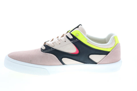 DC Kalis Vulc ADYS300569 Mens Pink Nubuck Skate Inspired Sneakers Shoes