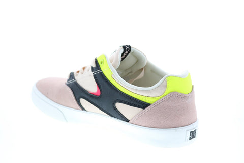 DC Kalis Vulc ADYS300569 Mens Pink Nubuck Skate Inspired Sneakers Shoes