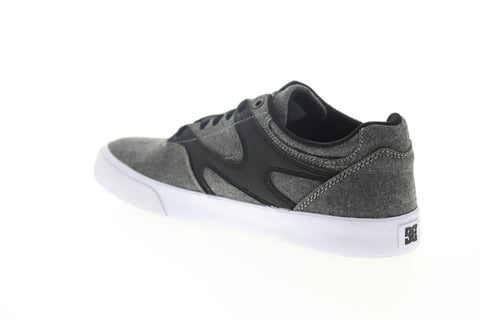 DC Kalis Vulc ADYS300569 Mens Gray Canvas Skate Inspired Sneakers Shoes