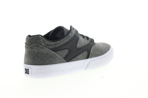 DC Kalis Vulc ADYS300569 Mens Gray Canvas Skate Inspired Sneakers Shoes