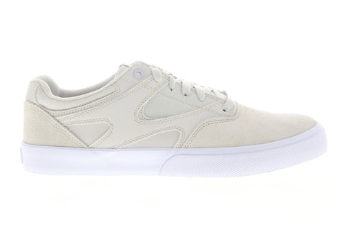DC Kalis Vulc ADYS300569 Mens Gray Suede Skate Inspired Sneakers Shoes