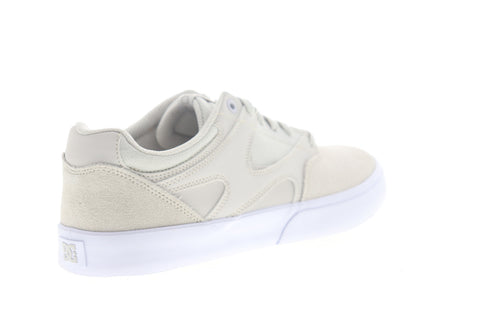DC Kalis Vulc ADYS300569 Mens Gray Suede Skate Inspired Sneakers Shoes