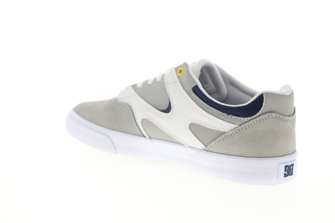 DC Kalis Vulc ADYS300569 Mens Gray Suede Lace Up Skate Sneakers Shoes