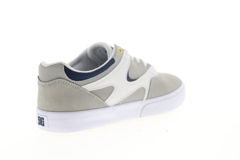 DC Kalis Vulc ADYS300569 Mens Gray Suede Lace Up Skate Sneakers Shoes