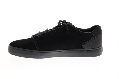 DC Hyde ADYS300580 Mens Black Suede Skate Inspired Sneakers Shoes