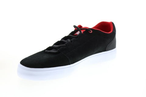 DC Hyde ADYS300580 Mens Black Suede Skate Inspired Sneakers Shoes