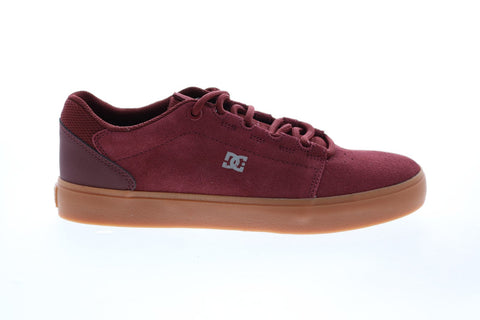 DC Hyde ADYS300580 Mens Burgundy Suede Skate Inspired Sneakers Shoes