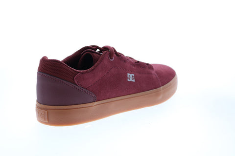 DC Hyde ADYS300580 Mens Burgundy Suede Skate Inspired Sneakers Shoes