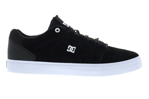 DC Hyde ADYS300580 Mens Black Suede Lace Up Skate Sneakers Shoes