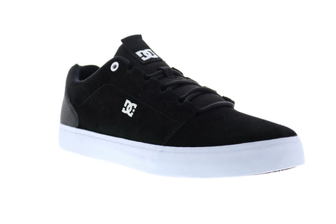 DC Hyde ADYS300580 Mens Black Suede Lace Up Skate Sneakers Shoes