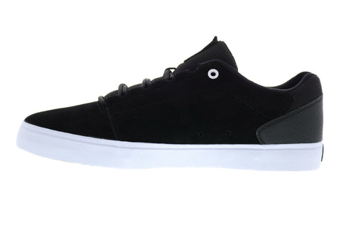 DC Hyde ADYS300580 Mens Black Suede Lace Up Skate Sneakers Shoes