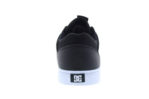 DC Hyde ADYS300580 Mens Black Suede Lace Up Skate Sneakers Shoes