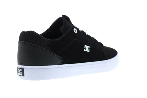 DC Hyde ADYS300580 Mens Black Suede Lace Up Skate Sneakers Shoes
