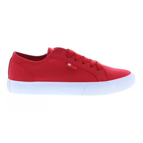 DC Manual ADYS300591-RED Mens Red Canvas Skate Inspired Sneakers Shoes