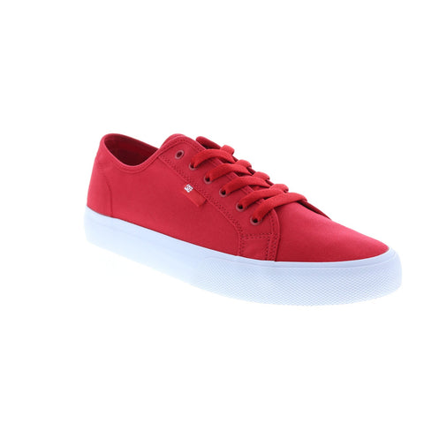 DC Manual ADYS300591-RED Mens Red Canvas Skate Inspired Sneakers Shoes