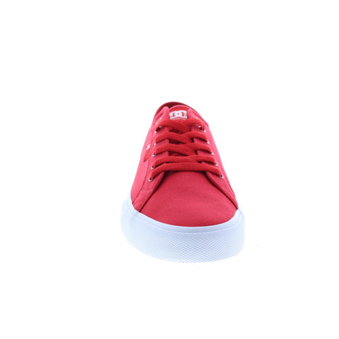 DC Manual ADYS300591-RED Mens Red Canvas Skate Inspired Sneakers Shoes