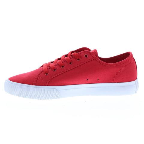 DC Manual ADYS300591-RED Mens Red Canvas Skate Inspired Sneakers Shoes