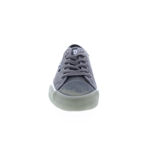 DC Manual RT ADYS300592-GRY Mens Gray Suede Skate Inspired Sneakers Shoes