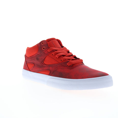 DC Kalis Vulc Mid ADYS300622-RUS Mens Red Skate Inspired Sneakers Shoes