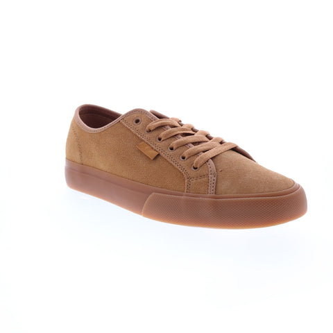 DC Manual S ADYS300637-BNG Mens Brown Suede Skate Inspired Sneakers Shoes