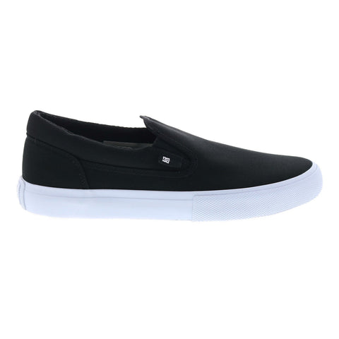 DC Manual Slip On ADYS300645-BKW Mens Black Skate Inspired Sneakers Shoes