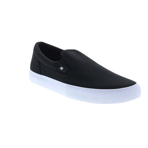 DC Manual Slip On ADYS300645-BKW Mens Black Skate Inspired Sneakers Shoes