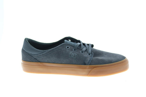 DC Trase SD ADYS300652-2GG Mens Gray Suede Skate Inspired Sneakers Shoes