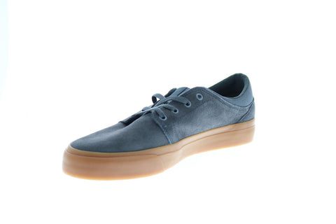 DC Trase SD ADYS300652-2GG Mens Gray Suede Skate Inspired Sneakers Shoes