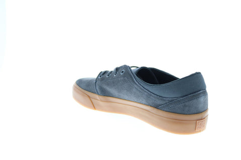 DC Trase SD ADYS300652-2GG Mens Gray Suede Skate Inspired Sneakers Shoes
