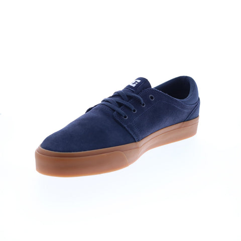 DC Trase Suede ADYS300652-NGM Mens Blue Suede Skate Inspired Sneakers Shoes