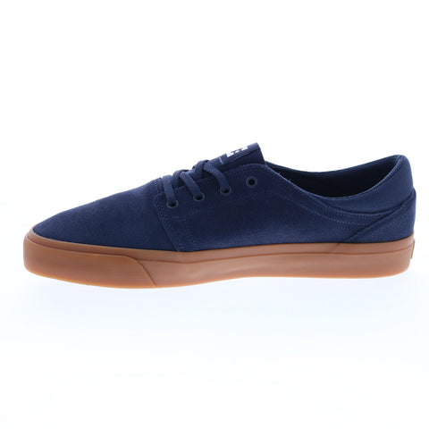 DC Trase Suede ADYS300652-NGM Mens Blue Suede Skate Inspired Sneakers Shoes