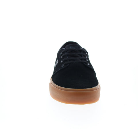 DC Trase Suede ADYS300652-XKSW Mens Black Suede Skate Inspired Sneakers Shoes