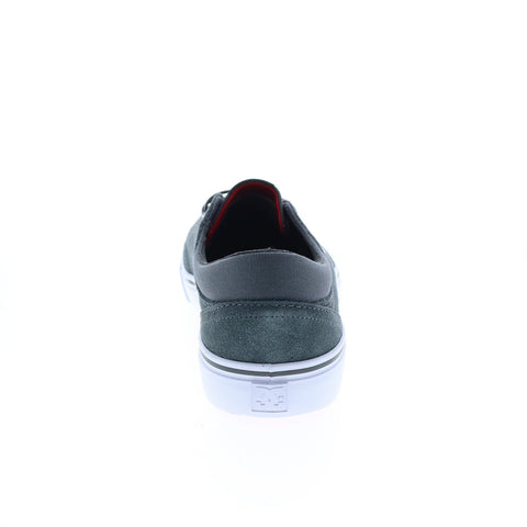 DC Trase Suede ADYS300652-XSSR Mens Gray Suede Skate Inspired Sneakers Shoes