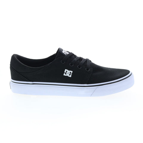 DC Trase TX ADYS300656-BKW Mens Black Canvas Skate Inspired Sneakers Shoes