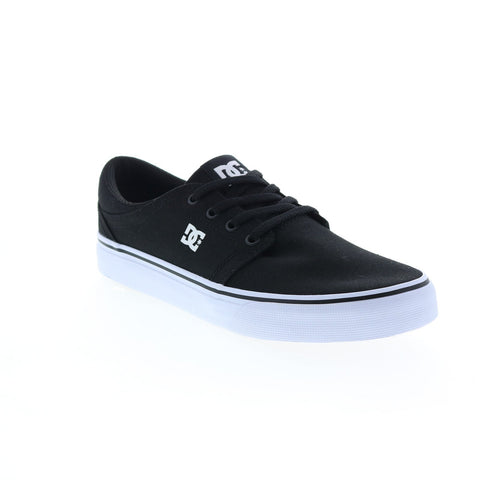 DC Trase TX ADYS300656-BKW Mens Black Canvas Skate Inspired Sneakers Shoes