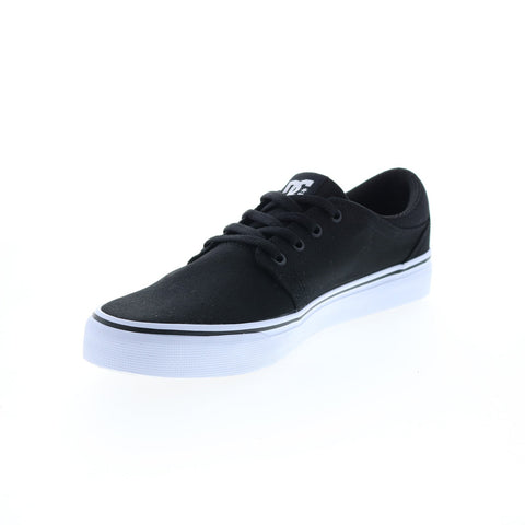 DC Trase TX ADYS300656-BKW Mens Black Canvas Skate Inspired Sneakers Shoes