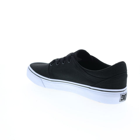 DC Trase TX ADYS300656-BKW Mens Black Canvas Skate Inspired Sneakers Shoes