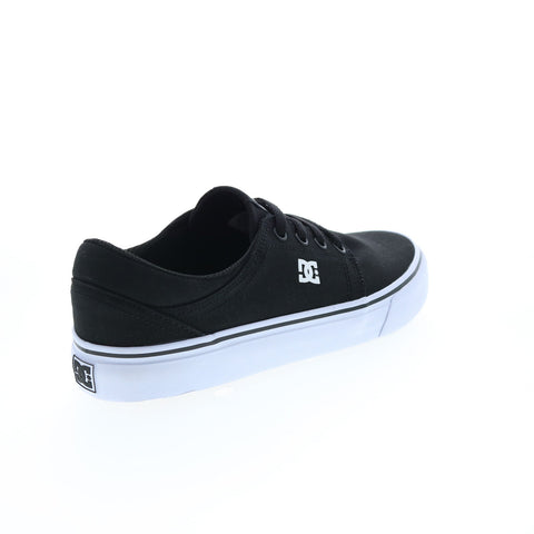 DC Trase TX ADYS300656-BKW Mens Black Canvas Skate Inspired Sneakers Shoes