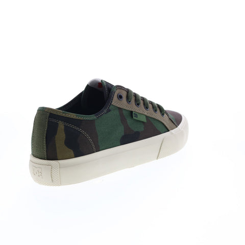 DC Manual SVM ADYS300672-CMO Mens Green Canvas Skate Inspired Sneakers Shoes