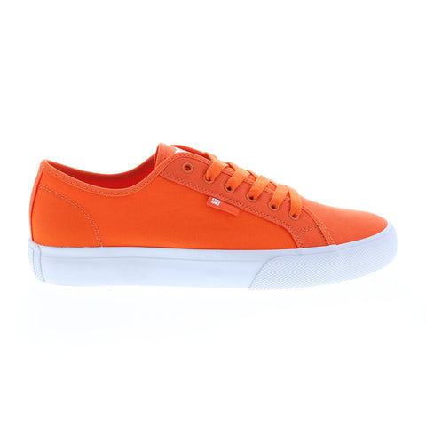 DC Manual TXSE ADYS300678-HTO Mens Orange Canvas Skate Sneakers Shoes