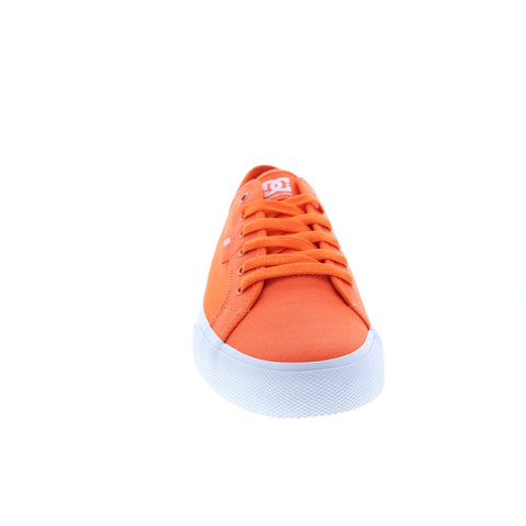 DC Manual TXSE ADYS300678-HTO Mens Orange Canvas Skate Sneakers Shoes