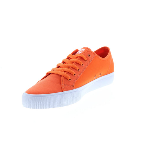 DC Manual TXSE ADYS300678-HTO Mens Orange Canvas Skate Sneakers Shoes