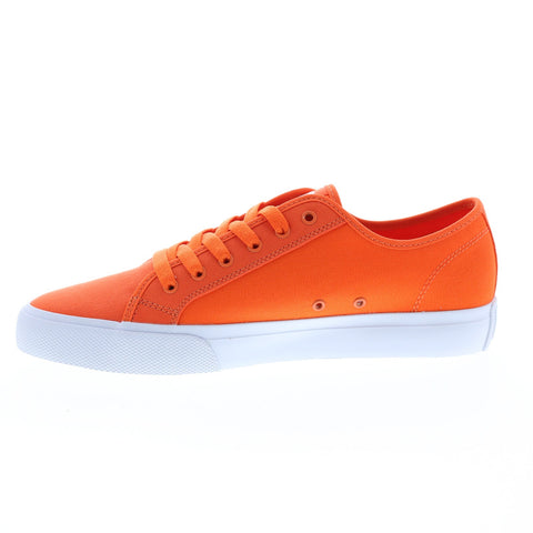 DC Manual TXSE ADYS300678-HTO Mens Orange Canvas Skate Sneakers Shoes