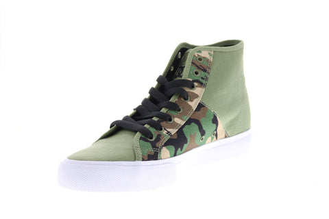 DC Basquiat Manual Hi Mens Green Collaboration & Limited Sneakers Shoes 