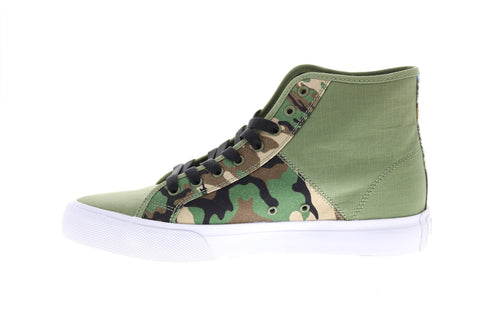 DC Basquiat Manual Hi Mens Green Collaboration & Limited Sneakers Shoes 